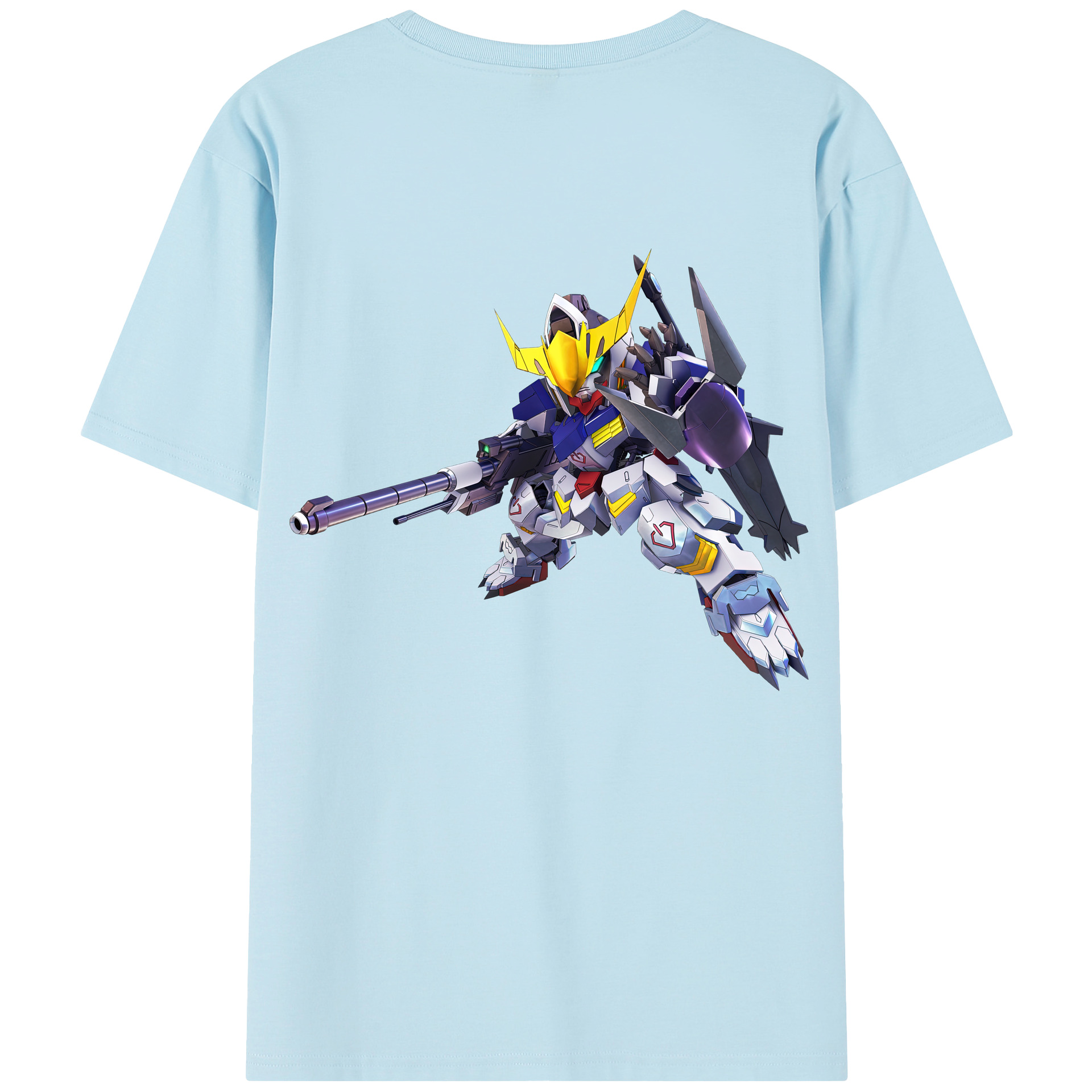 （画像用） 機動戦士ガンダム Mobile Suit Gundam 綿100％半袖Tシャツ（背面プリント）